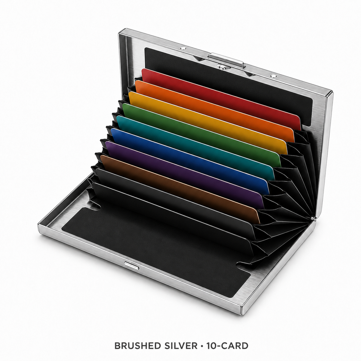RFID-Blocking Stainless Steel Card Wallet โ Organized, Secure & Pocket-Ready ๐