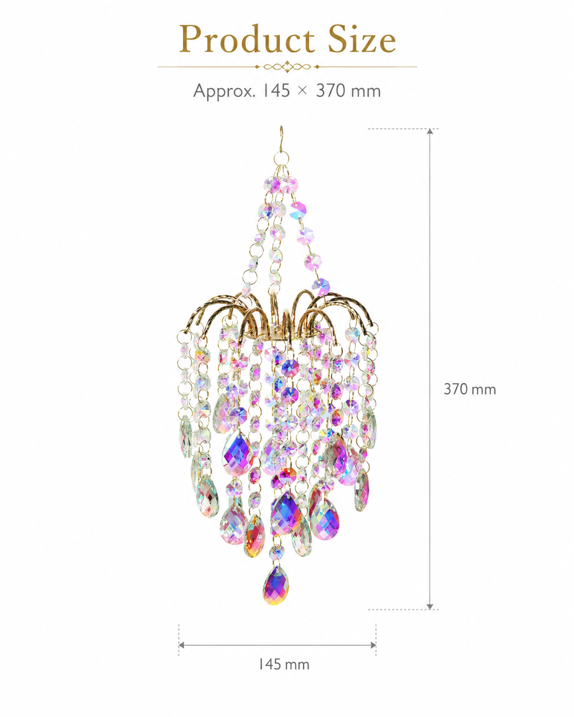 β¨ Rainbow Crystal Sun Catcher β Create Beautiful Light Reflections Anywhere