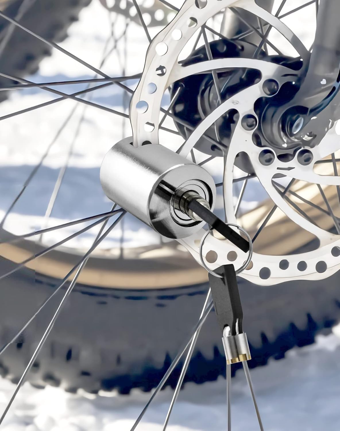 🔒🚲50% OFF NOW! Motorcycle and Bicycle Anti-Theft Disc Brake Lock – Alloy Steel Mini Disc Lock, Portable Security Lock for Bike, E-bike & Scooter