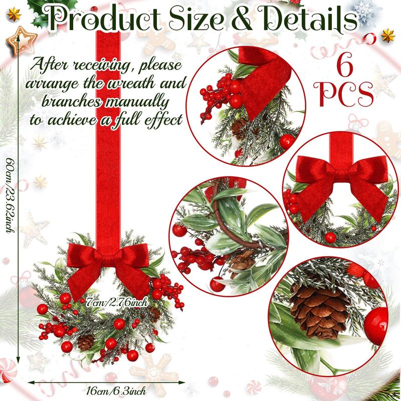 Christmas Bowknot Ribbon Garland – Festive Home & Holiday Decor