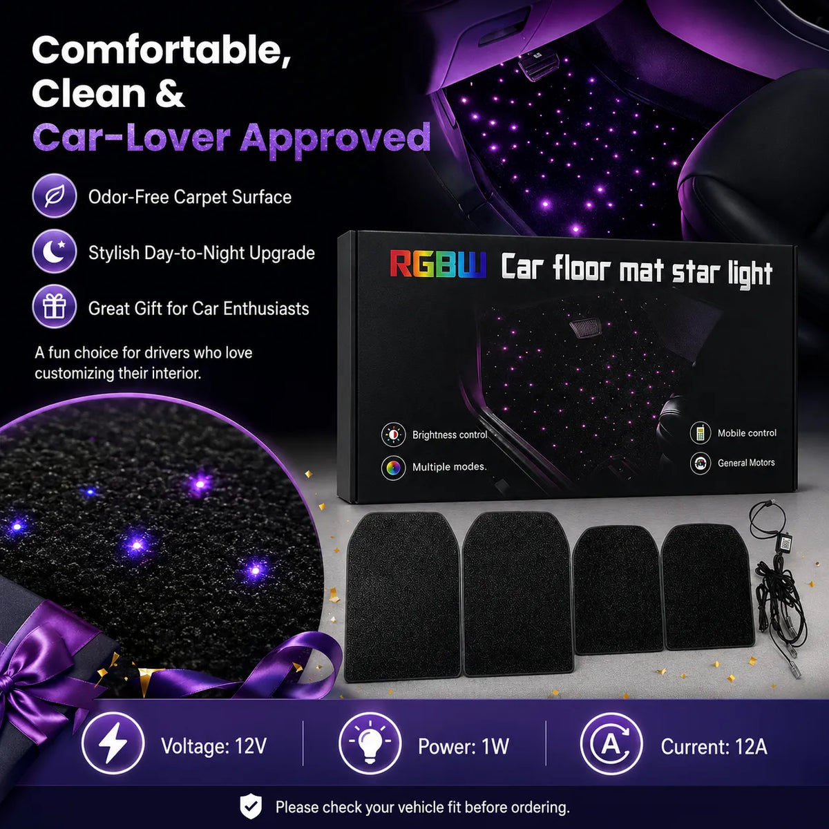 β¨ LED Starlight Car Floor Mats β Light Up Every Drive in Style! ππ