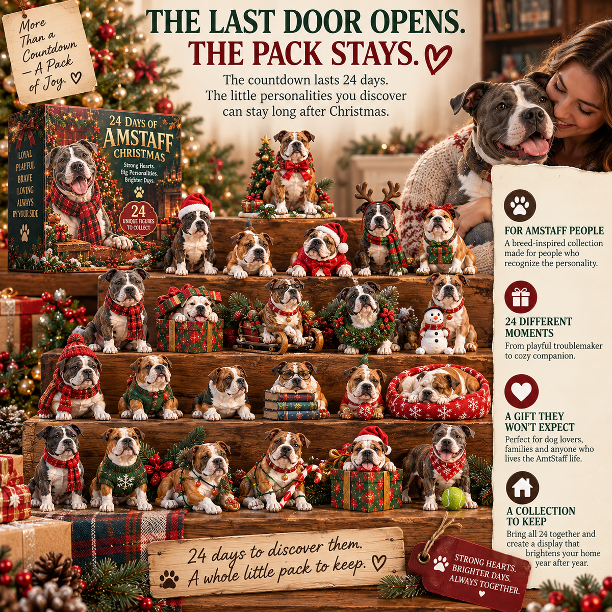 24 Days of AmStaff Christmas β 24 Big Personalities, One Loyal Pack πΎπ