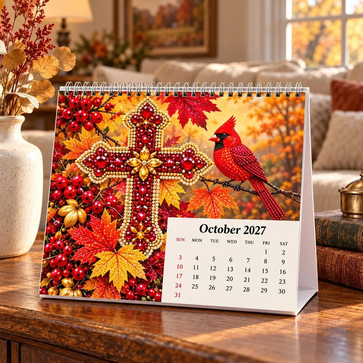 ✝️ 2027 Faith & Blessings Diamond Art Calendar – Create with Faith, Shine All Year