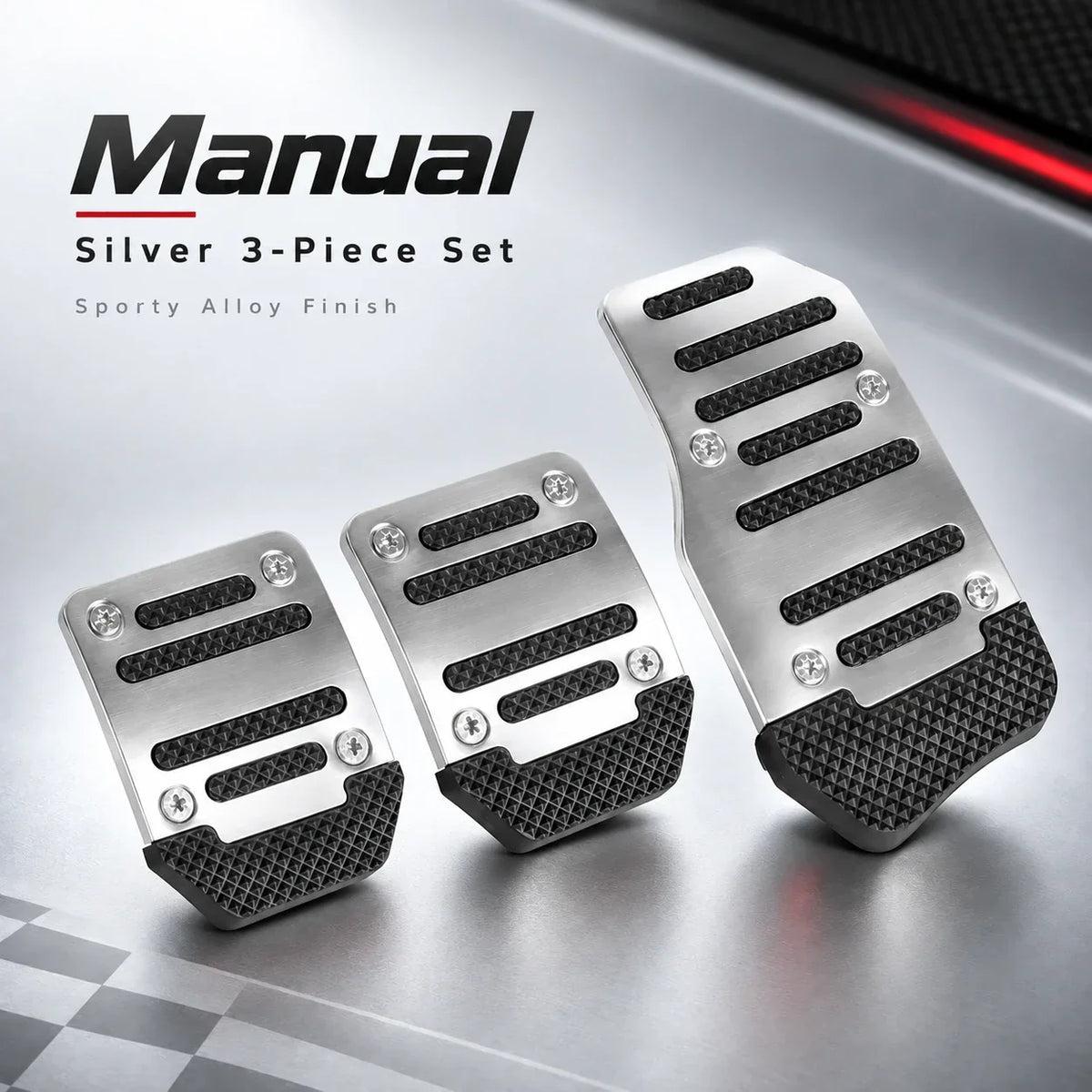 π 2PCS Non-Slip Gas & Brake Pedal Covers