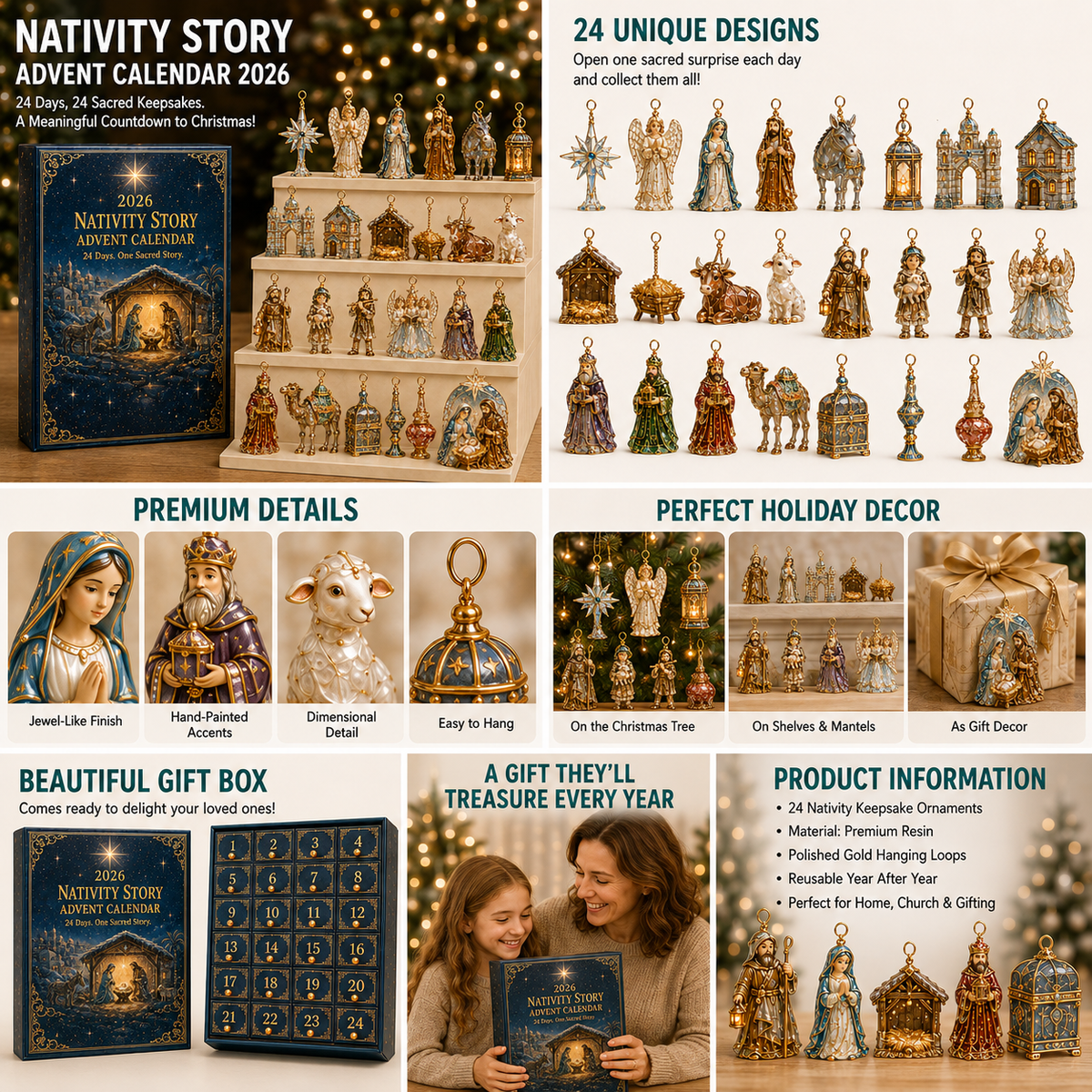 β¨π 2026 Nativity Story Advent Calendar β 24 Days of Sacred Christmas Surprises