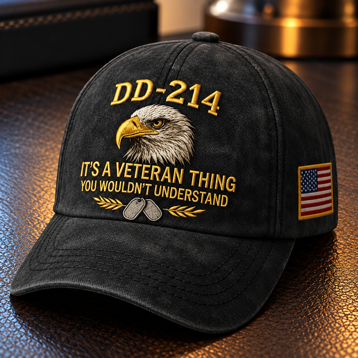 🎁100% Handmade DD-214 Veteran Honor Embroidered Cap(𝐂𝐡𝐚𝐝 𝐒𝐦𝐢𝐭𝐡 𝐇𝐚𝐧𝐝𝐦𝐚𝐝𝐞®)