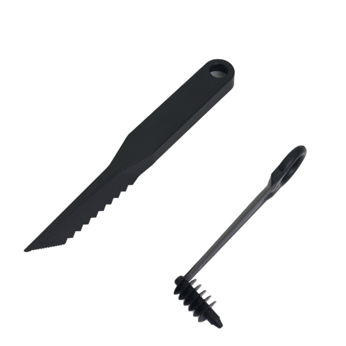 Fruit & Vegetable Carving Kit, Spiral Slicer + Serrated Knife for Party Fruit Platter Decor