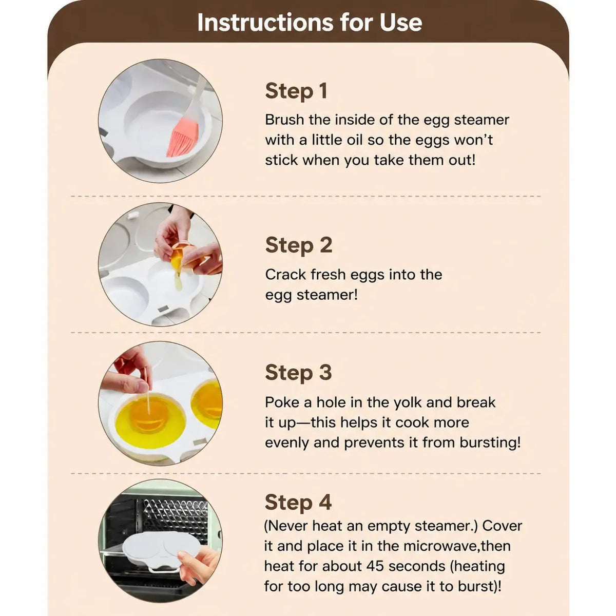 π³ Microwave Egg Poacher π₯π Quick Easy Convenient Egg Cooker with Lid & Handle for Perfect Breakfasts