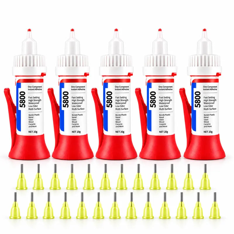 5800 Precision Repair Glue, Fast-Setting Multi-Surface Adhesive for Plastic, Metal, Glass, Wood, Ceramic and DIY Repairs