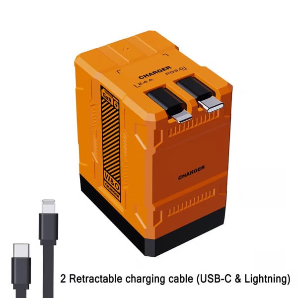🏆HOT SALE ✨ Tangle-Free & Travel Ready! Retractable 20W Charger - Powers iPhone, iPad & Watch Simultaneously.