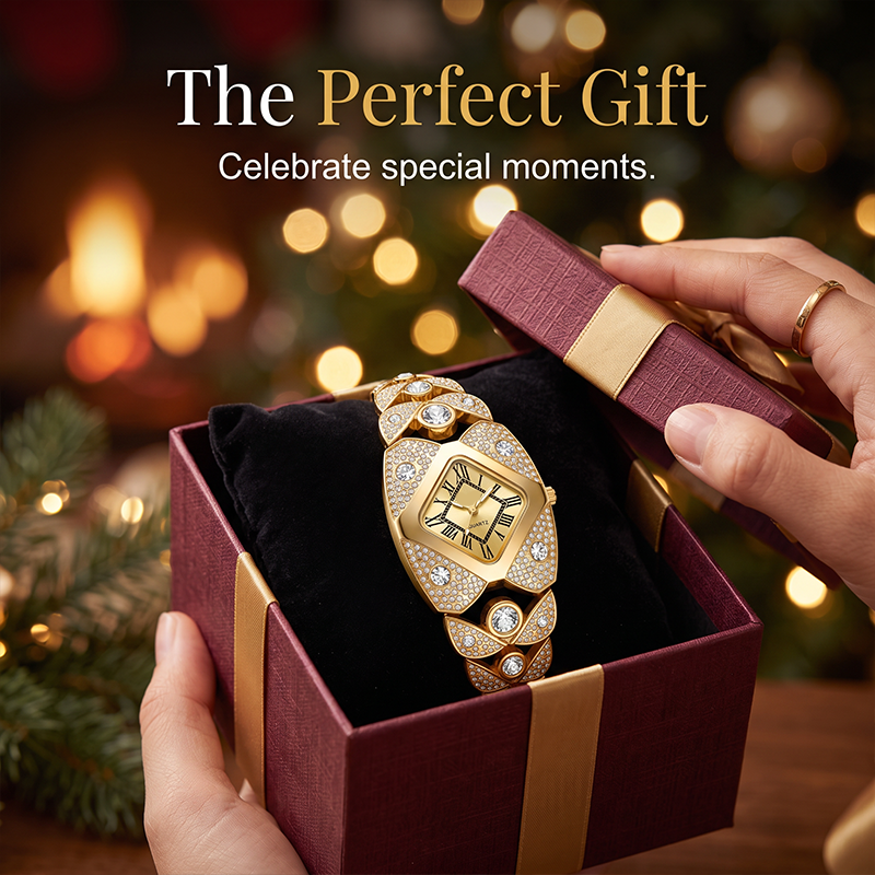π LIMITED TIME 50% OFF! β Rhombus Dial Watch β Geometric Sparkle Elegance β¨