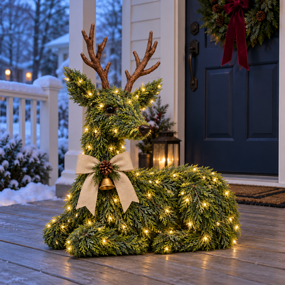 🔥LAST DAY 49% OFF -🦌Evergreen Reindeer Christmas Decoration