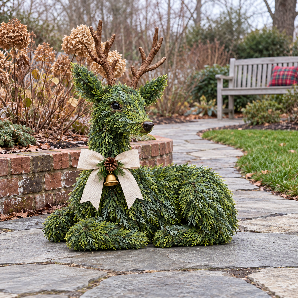 🔥LAST DAY 49% OFF -🦌Evergreen Reindeer Christmas Decoration