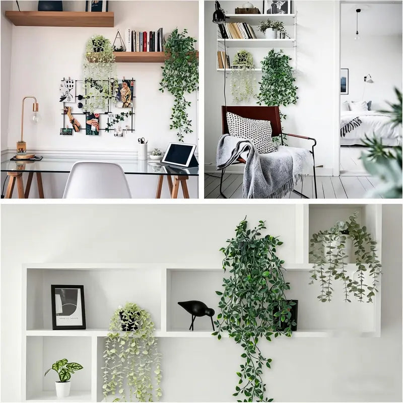 ✨Set of 3 Lifelike Artificial Hanging Potted Plants