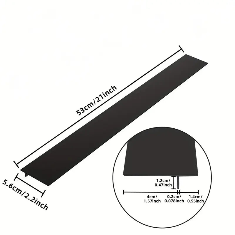 2Pcs Universal Self-Adhesive Silicone Stovetop Gap Covers