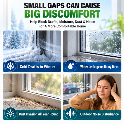Transparent Waterproof Sealing Tape – Self-Adhesive Weatherproof Tape for Windows, Doors & Draft Protection