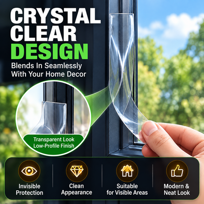 Transparent Waterproof Sealing Tape – Self-Adhesive Weatherproof Tape for Windows, Doors & Draft Protection
