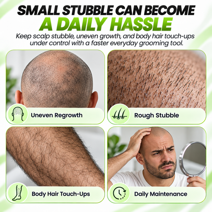 Men's Manual Bald Head Shaver – 8-Blade Razor for Smooth, Comfortable Head & Body Grooming