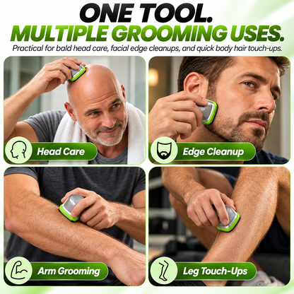 Men's Manual Bald Head Shaver – 8-Blade Razor for Smooth, Comfortable Head & Body Grooming