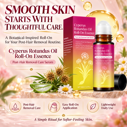 Cyperus Rotundus Oil Roll-On Serum – Natural Post-Hair Removal Care for Smoother, Softer Skin