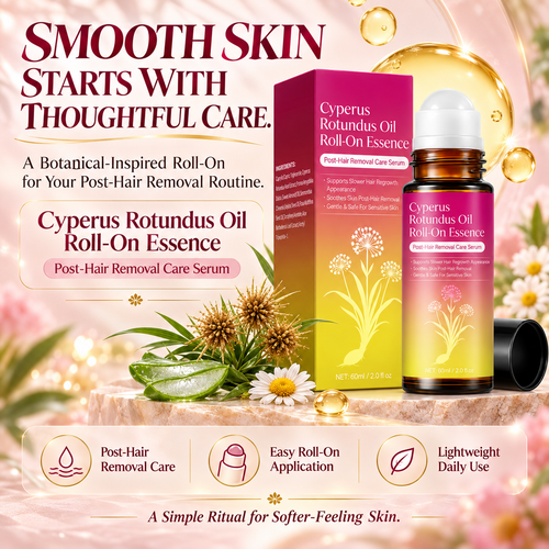 Cyperus Rotundus Oil Roll-On Serum – Natural Post-Hair Removal Care for Smoother, Softer Skin