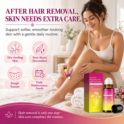 Cyperus Rotundus Oil Roll-On Serum – Natural Post-Hair Removal Care for Smoother, Softer Skin