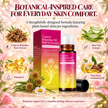 Cyperus Rotundus Oil Roll-On Serum – Natural Post-Hair Removal Care for Smoother, Softer Skin