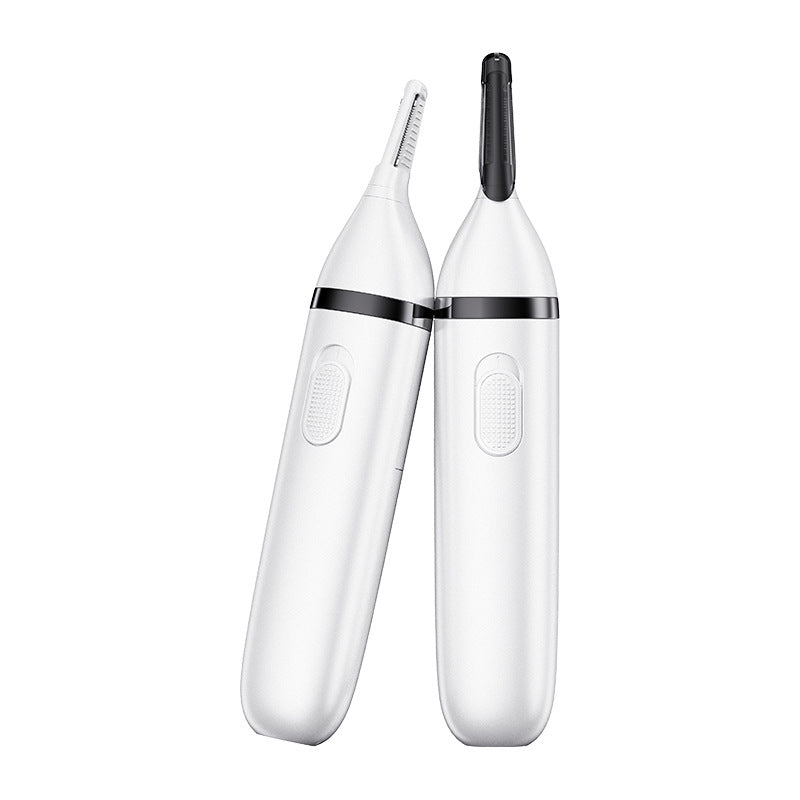 Electric Nose & Ear Hair Trimmer – Dual-Edge Precision Blades, Gentle & Portable Grooming Tool