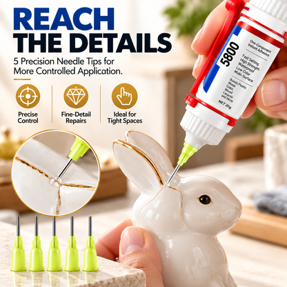 5800 Precision Repair Glue – Fast-Setting Multi-Surface Adhesive for DIY Repairs