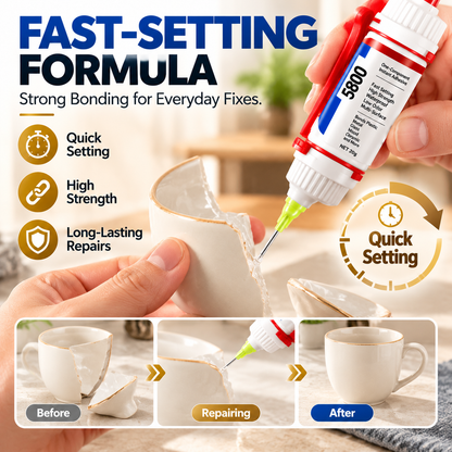 5800 Precision Repair Glue – Fast-Setting Multi-Surface Adhesive for DIY Repairs