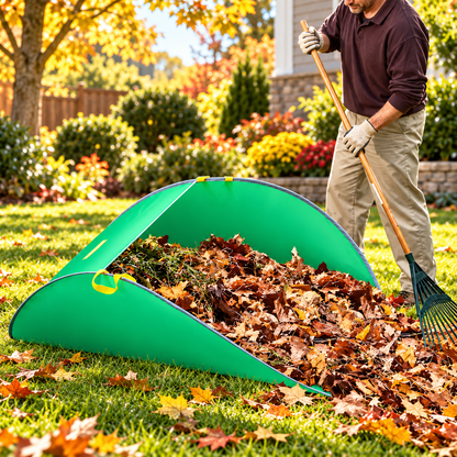 Foldable Garden Leaf Collector – Large Capacity Pop-Up Yard Cleanup Bag with Easy Carry Handles