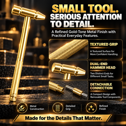 6-in-1 Mini Multifunction Hammer & Screwdriver Set – Compact Precision Repair Tool