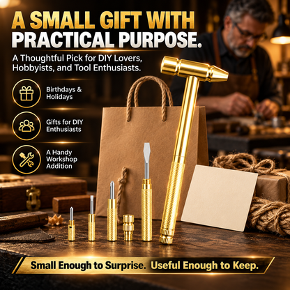 6-in-1 Mini Multifunction Hammer & Screwdriver Set – Compact Precision Repair Tool