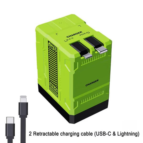 🏆HOT SALE ✨ Tangle-Free & Travel Ready! Retractable 20W Charger - Powers iPhone, iPad & Watch Simultaneously.