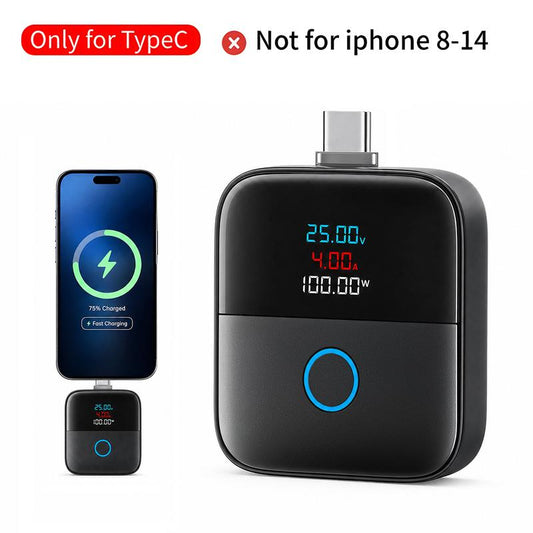 140W Type-C Physical-Disconnect Battery Power Bank - Chargeable Mobile Protection Device with Auto-Eject