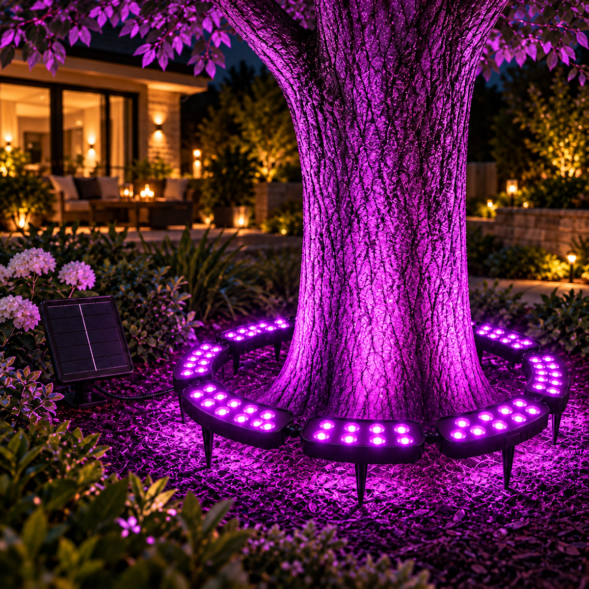 💜💙💚 One Tree. Endless Colors. – Solar RGB Landscape Ring Light