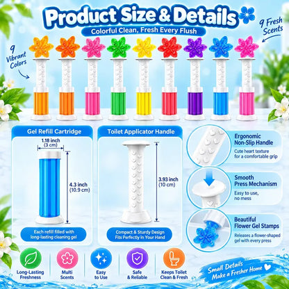 🔥Last Day 70% OFF 🔥3-Tubes Toilet Gel Stamp Box  Deodorizing Bathroom Freshener