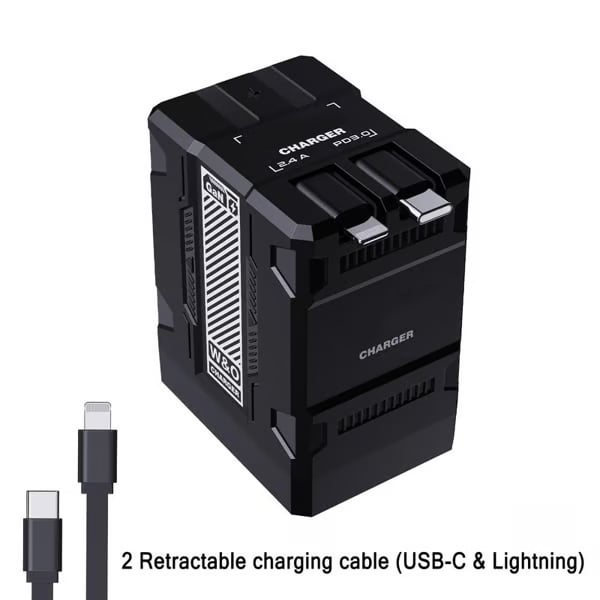 🏆HOT SALE ✨ Tangle-Free & Travel Ready! Retractable 20W Charger - Powers iPhone, iPad & Watch Simultaneously.