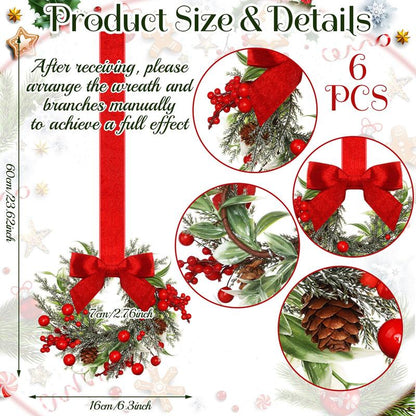 Christmas Bowknot Ribbon Garland – Festive Home & Holiday Decor