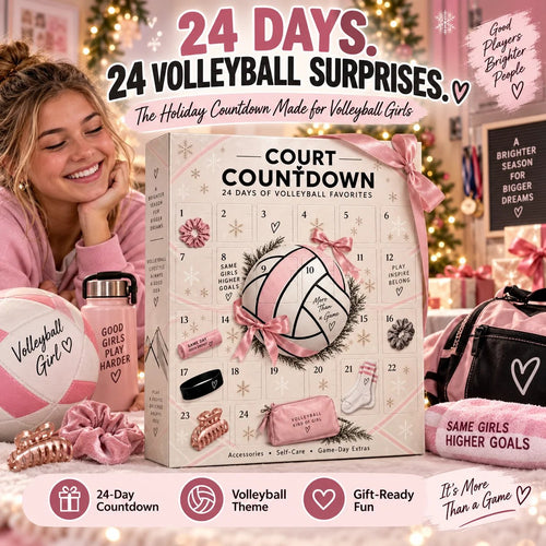 🏐 Volleyball Advent Calendar – 24-Day Christmas Countdown Gift for Girls, Players & Teammates