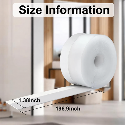16.4Ft Door Weather Stripping | Adhesive Draft Stopper Seal Strip for Doors, Windows & Shower Doors