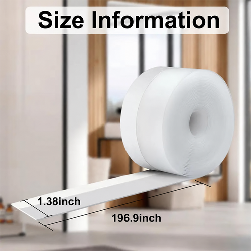 16.4Ft Door Weather Stripping | Adhesive Draft Stopper Seal Strip for Doors, Windows & Shower Doors