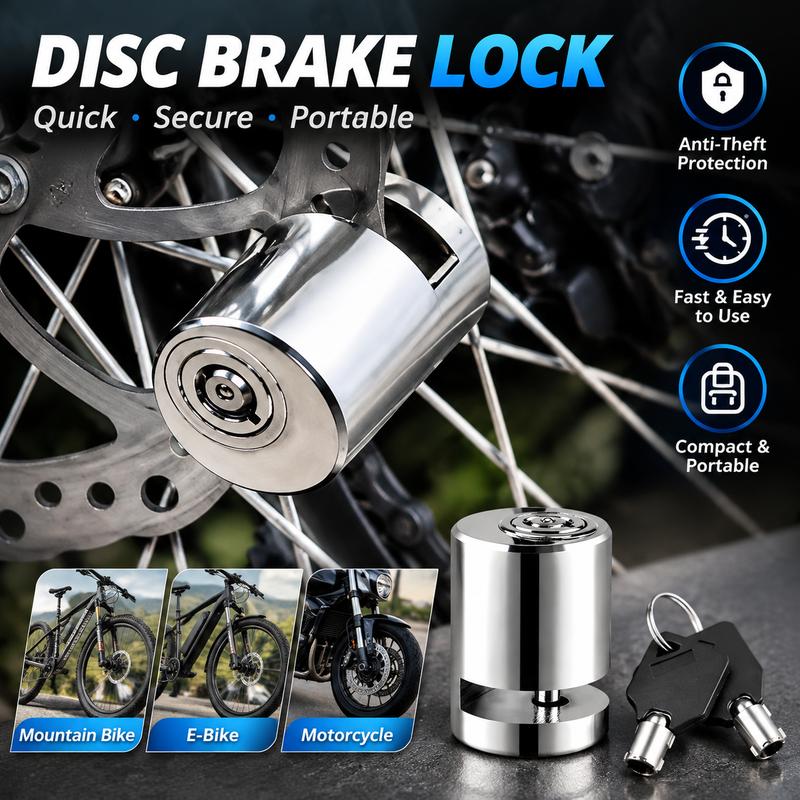 Motorcycle Disc Brake Lock – Anti-Theft Alloy Steel Security Lock with 2 Keys