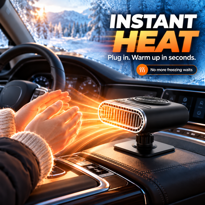 🔥 360° Portable Car Heater & Rapid Windshield Defroster