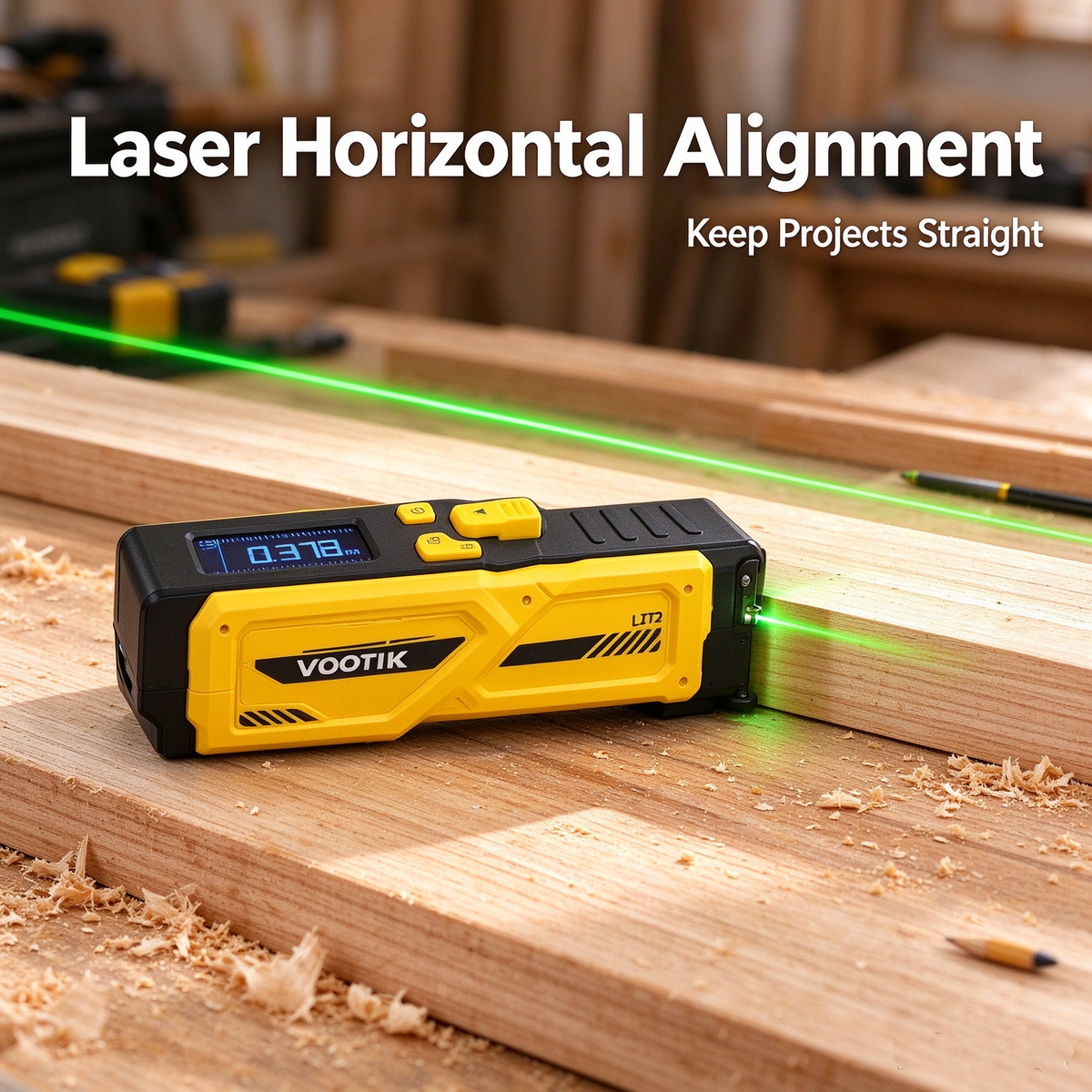 📏⚡ Digital Laser Tape Measure with LCD Display | 3-in-1 DIY Measuring & Alignment Tool 🛠️