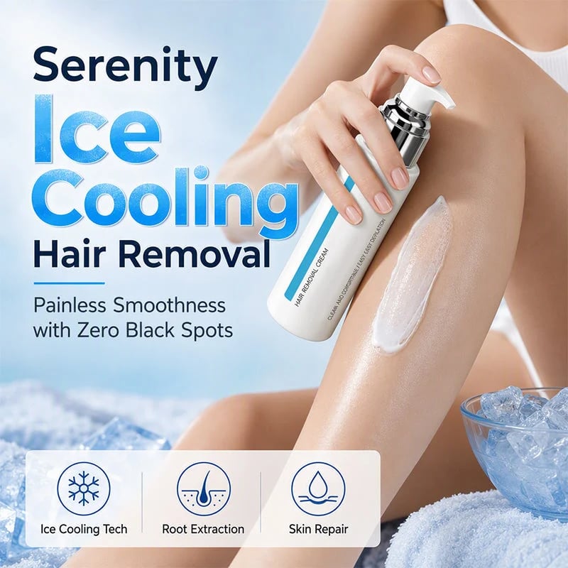 🎉49% Off! ✨Ice-Cooling Hair Removal Cream for Sensitive Skin