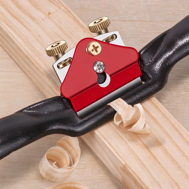 Adjustable Spokeshave Tool for Woodworking, Small Hand Plane with Dual Knobs