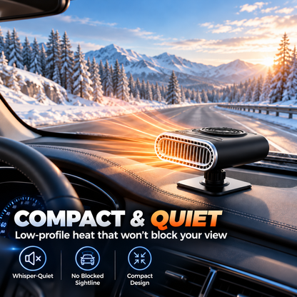 🔥 360° Portable Car Heater & Rapid Windshield Defroster