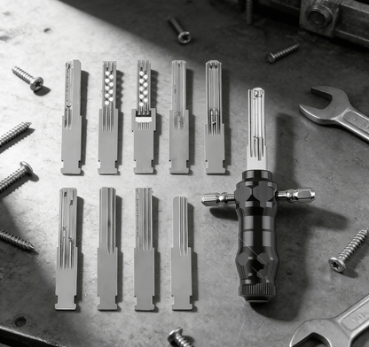 🔐Tubular Lock Pick Set: 10-in-1 Precision Unlocking Tool for Locksmiths
