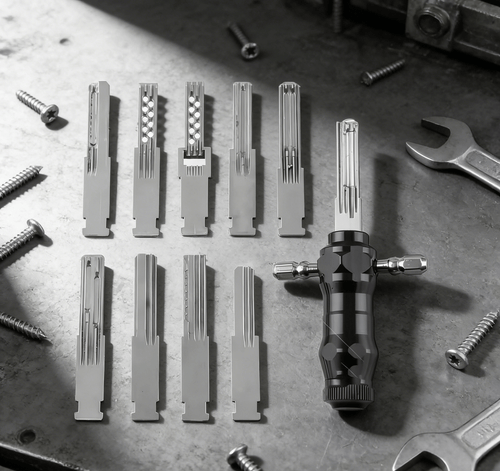 🔐Tubular Lock Pick Set: 10-in-1 Precision Unlocking Tool for Locksmiths